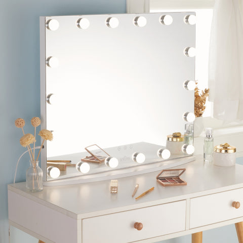 LUXFURNI Hollywood Makeup Mirror with lights