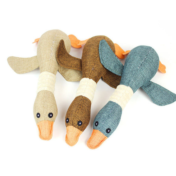 blue duck dog toy