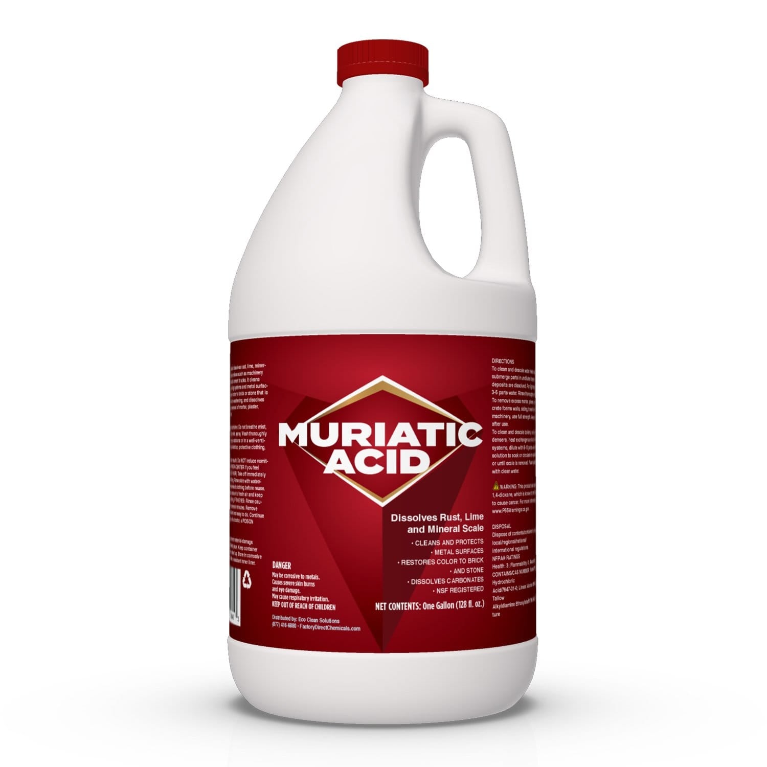 Muriatic Acid Cleaner Dissolves Rust, Lime, Scale & More! (Haz)