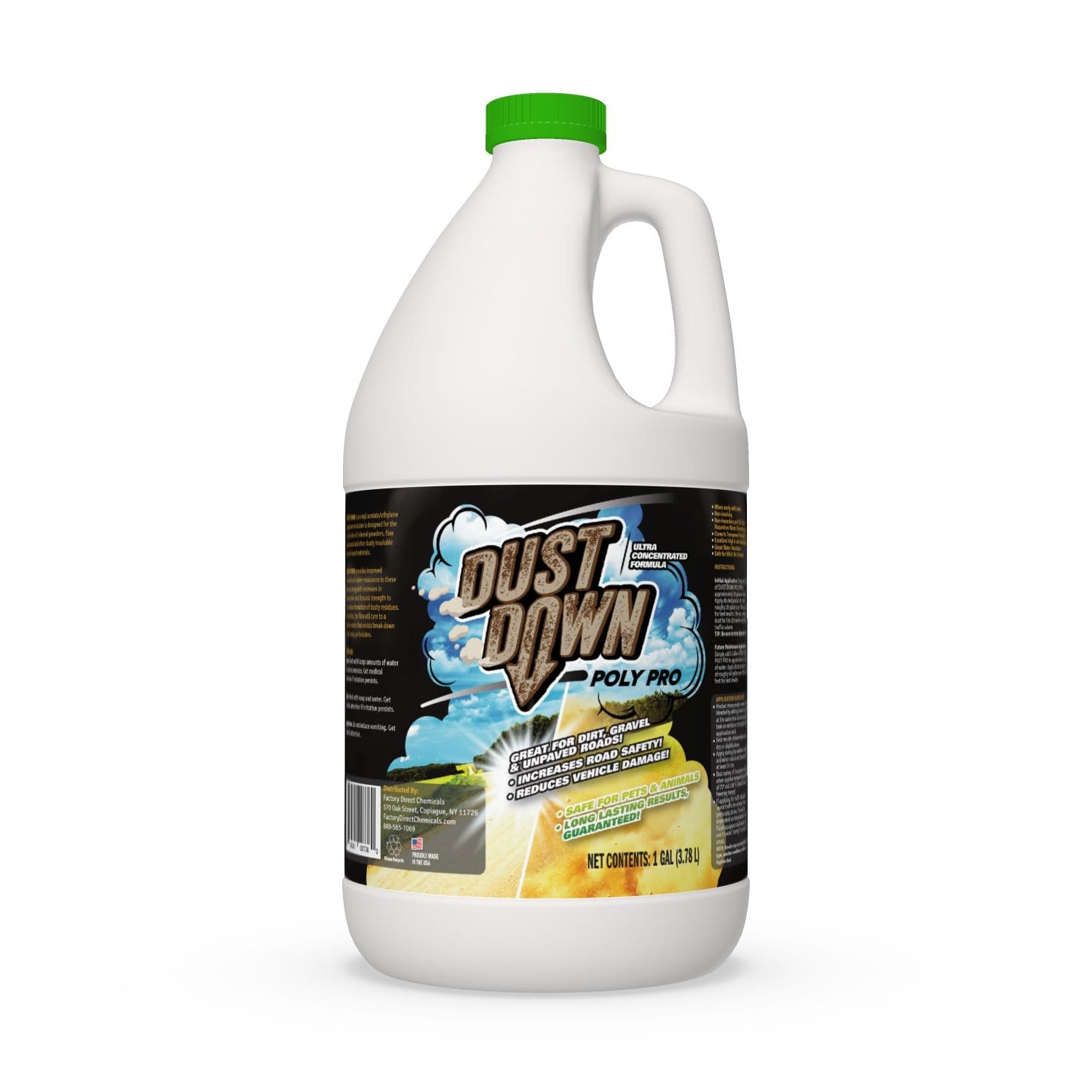 DUST DOWN "POLY PRO" for Road Dust Control - Factory Direct Chemicals