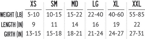 Rubber Duck Size Chart