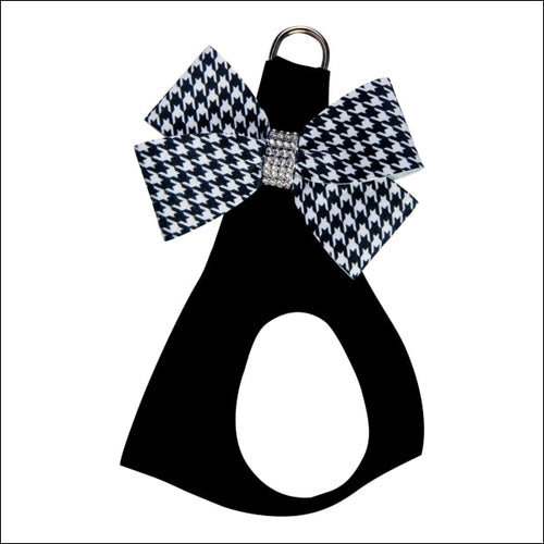 Black & White Houndstooth Nouveau Bow Step In