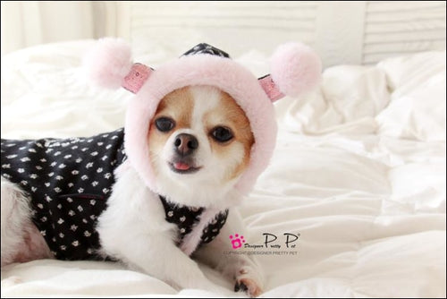 Bom Bom Dog Coat - Pink