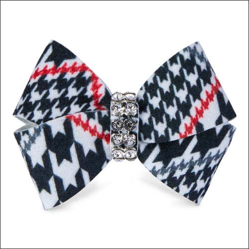 Classic Glen Houndstooth Nouveau Bow Hair Bow