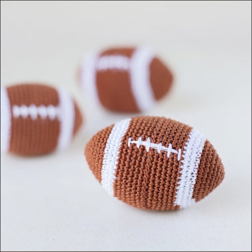 Crochet Football Dog Toy