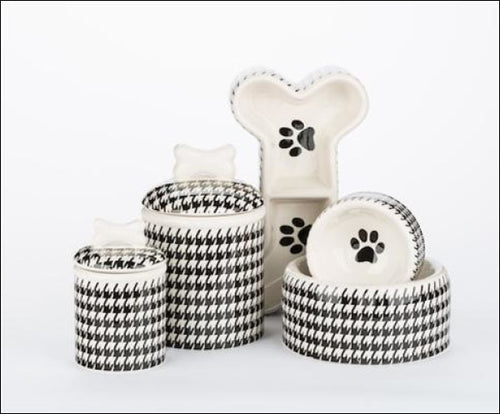 Houndstooth Bowls & Treat Jars Collection