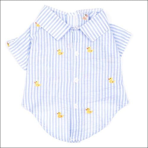 Lt. Blue Stripe Rubber Duck Shirt