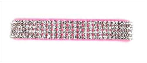 Susan Lanci Perfect Pink Giltmore Crystal 4-Row Collar