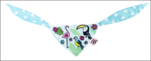 Toucan Dog Scarf Blue