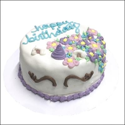 Unicorn Personalized Organic Dog Cake