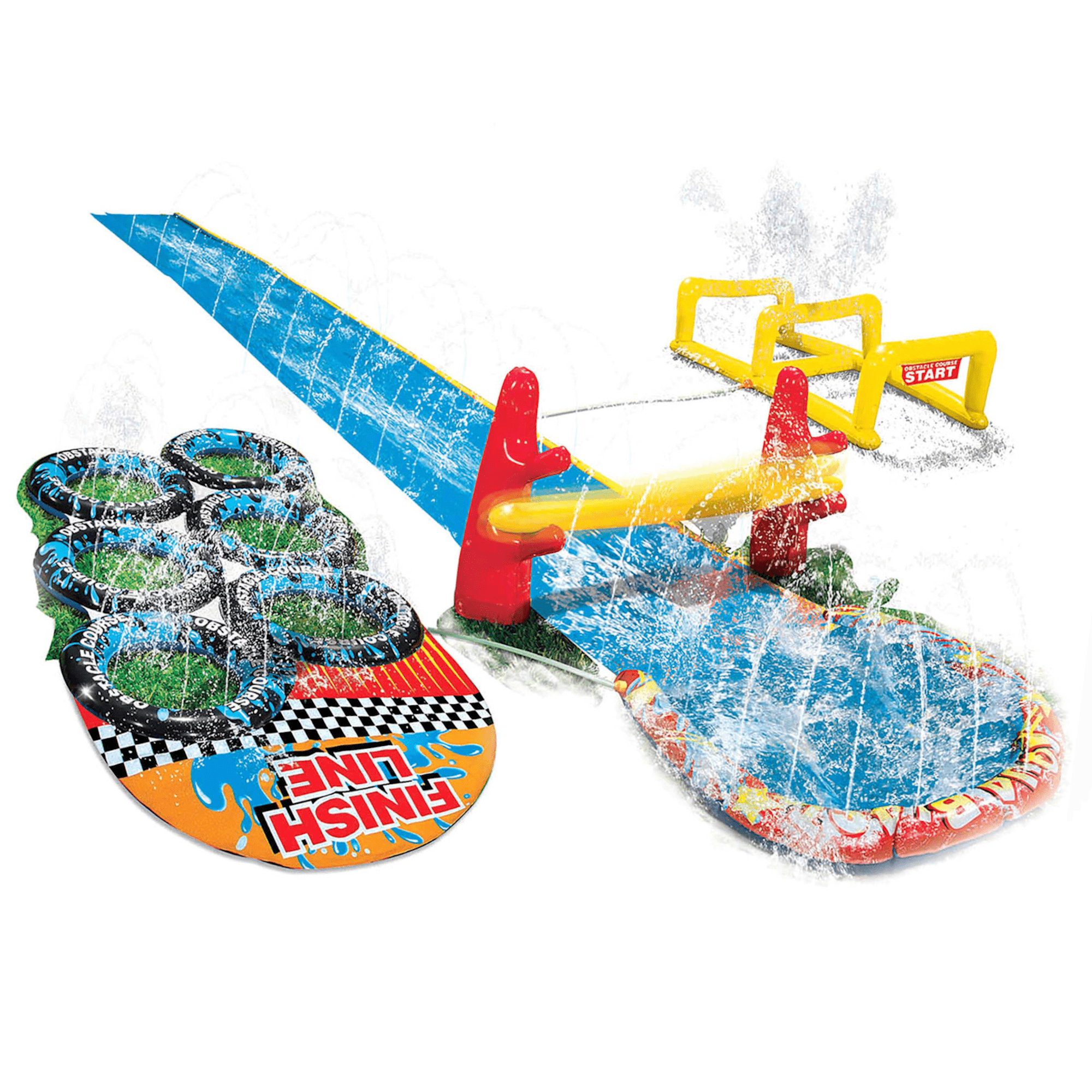 Banzai 2-in-1 Obstacle Course Water Slide, Ages 5-12,, 51% OFF