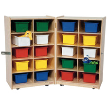 Folding Vertical Storage with (20) Colored Trays