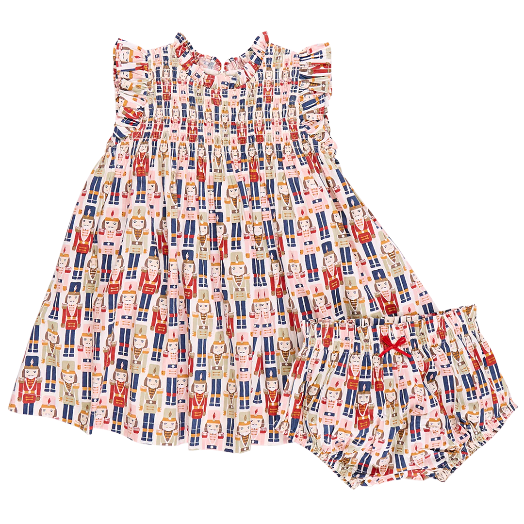 Baby Girls Stevie Dress Set- Nutcracker