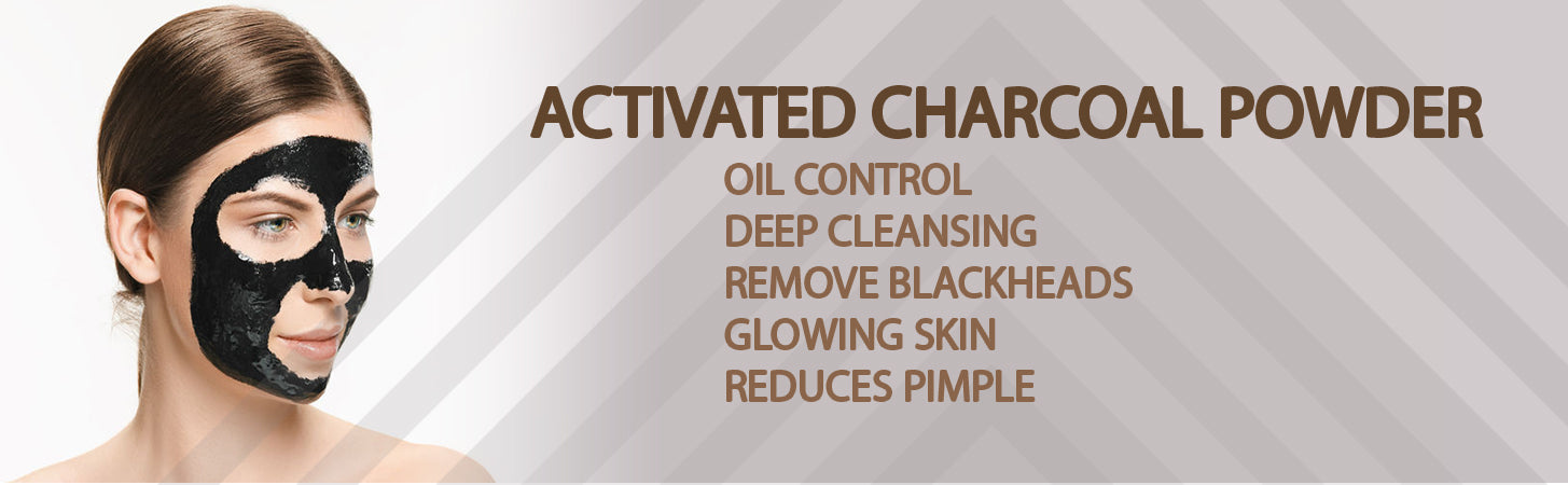 activated charcoal powdre acne face hair deep cleansing pack mask quality fine india bamboo coconut pigments pigmentation dark circles