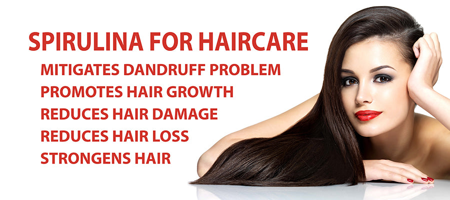 spirulina hair loss growth new bald damage regrowth shiny soft strong thick thin dry
