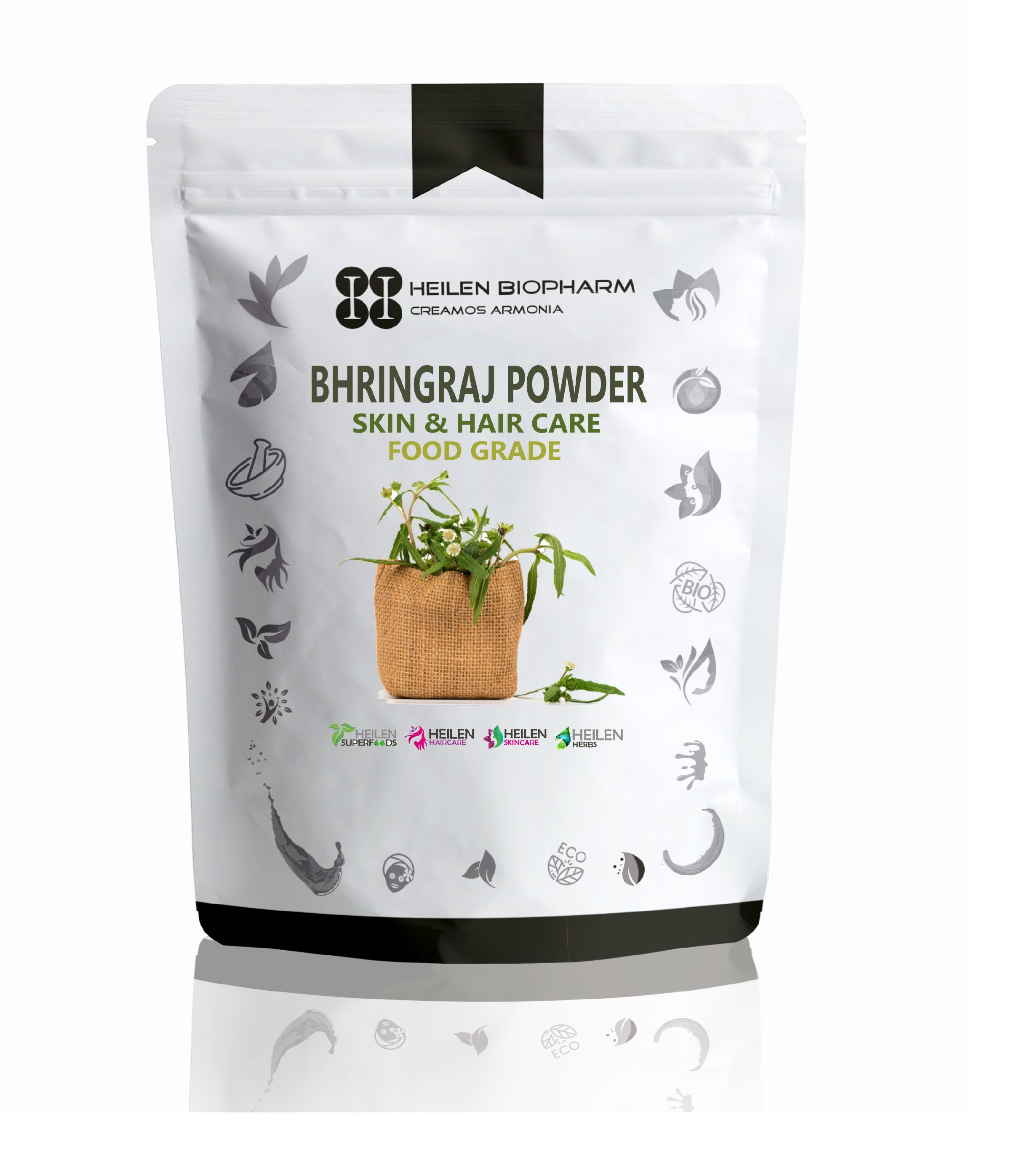 Bhringraj Powder For Hair Growth Split Ends Nourishment Dandruff  Moisturising  227 Grams  Ritika Creations