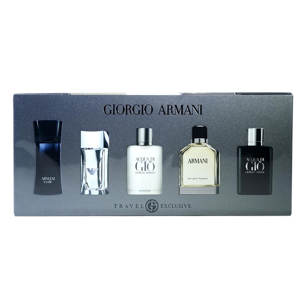 giorgio armani 5 piece miniature gift set