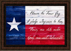 Texas Pledge Framed Print