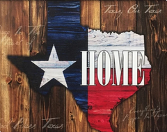 Texas State Home Canvas