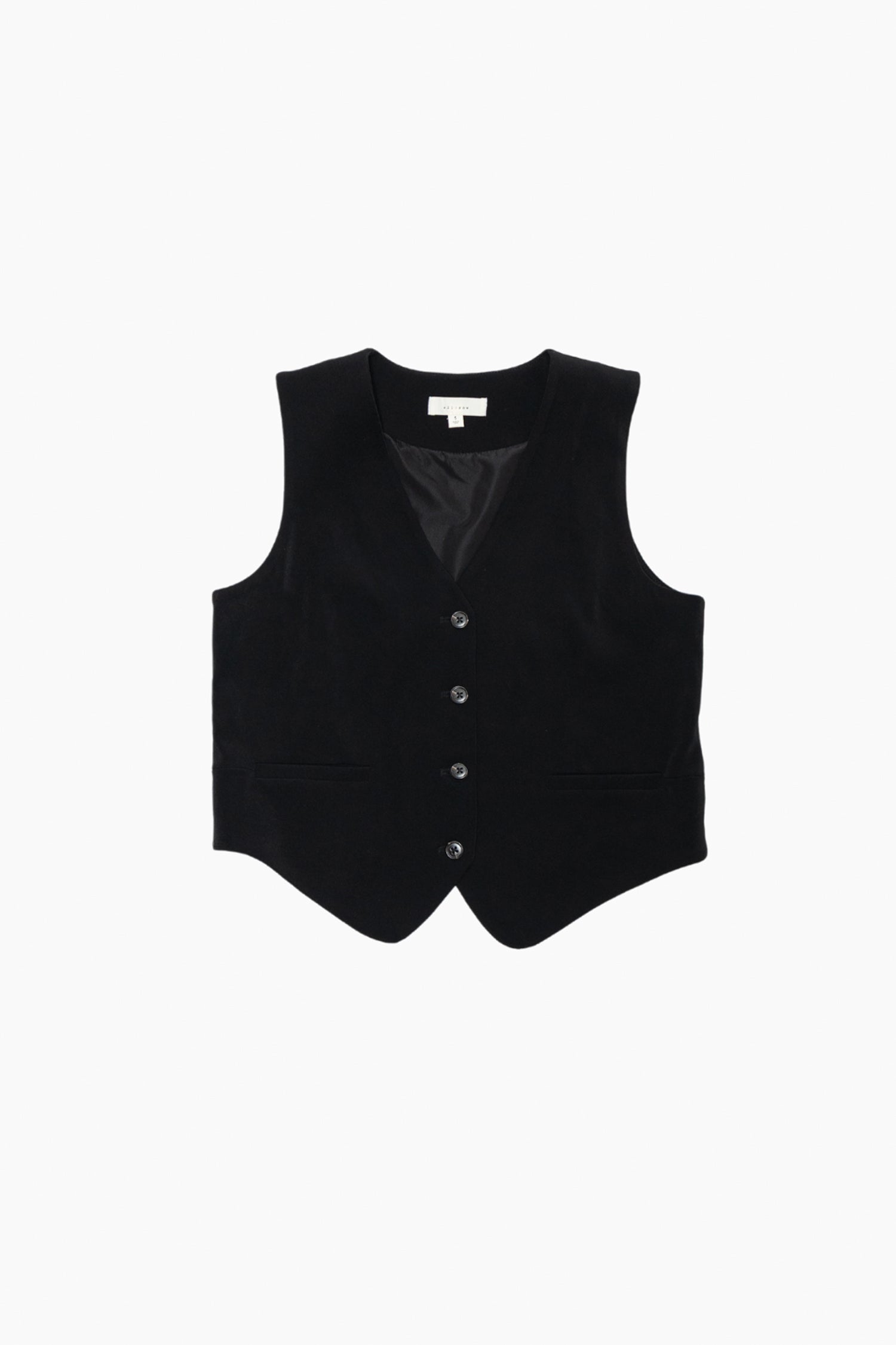 Black classic cut vest with viscose, art- 13606, 【MustHave ❤️】price - 1599 ₴