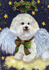Bichon Frise Holiday Angel – Precious Pet Paintings