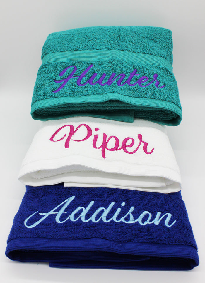 personalised towels