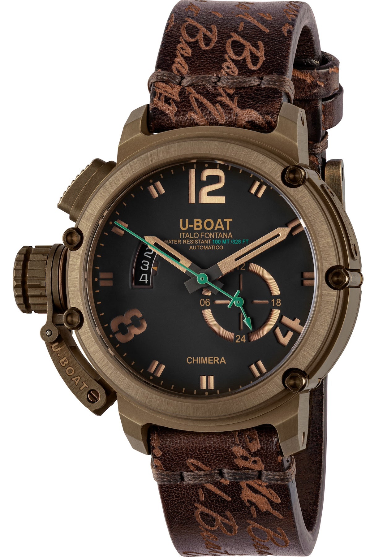 Photos - Wrist Watch U-Boat Watch Chimera Green Bronze Limited Edition UB-1009 