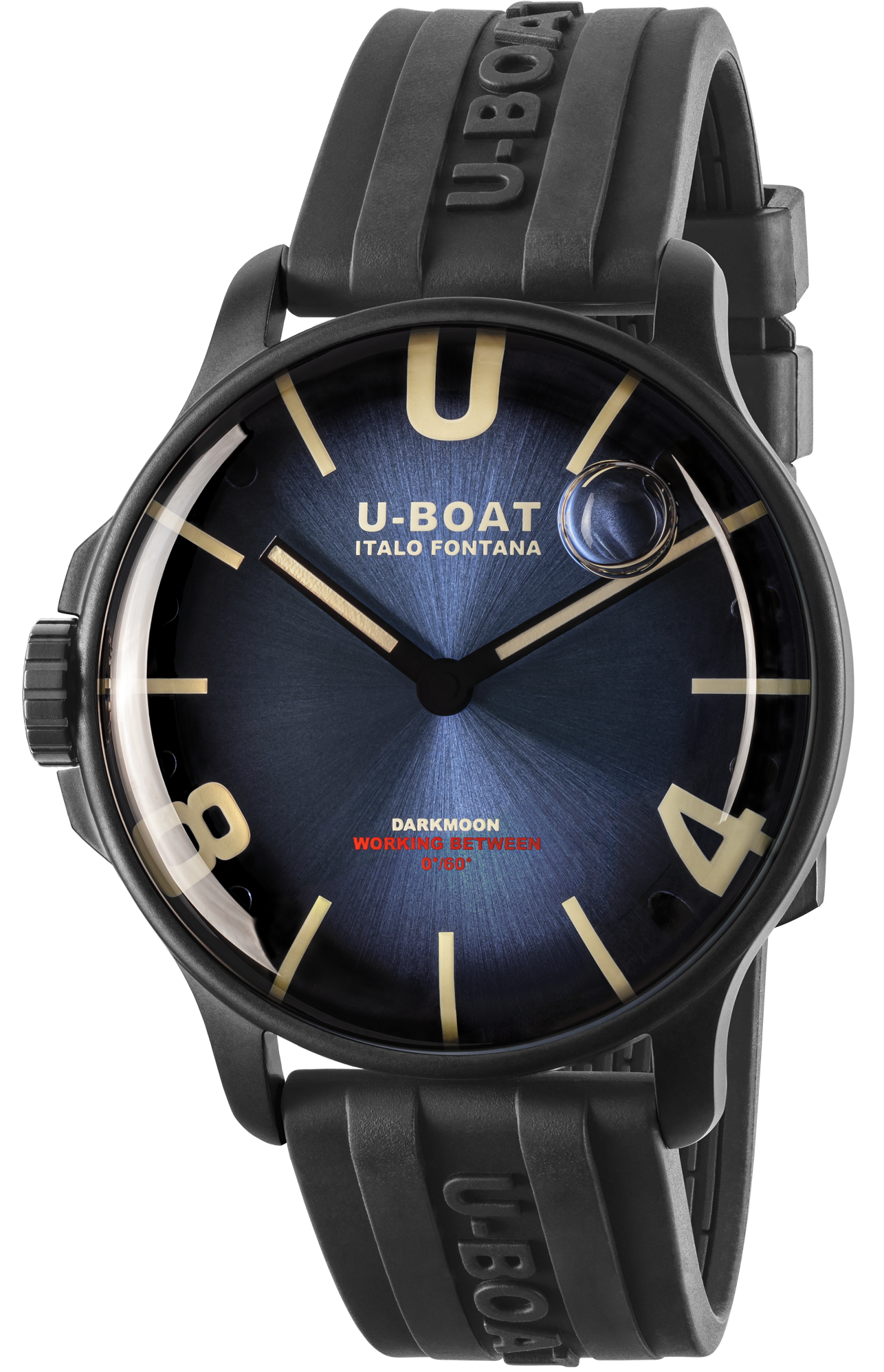 Photos - Wrist Watch U-Boat Watch Darkmoon 44 Imperial Blue PVD UB-1015 