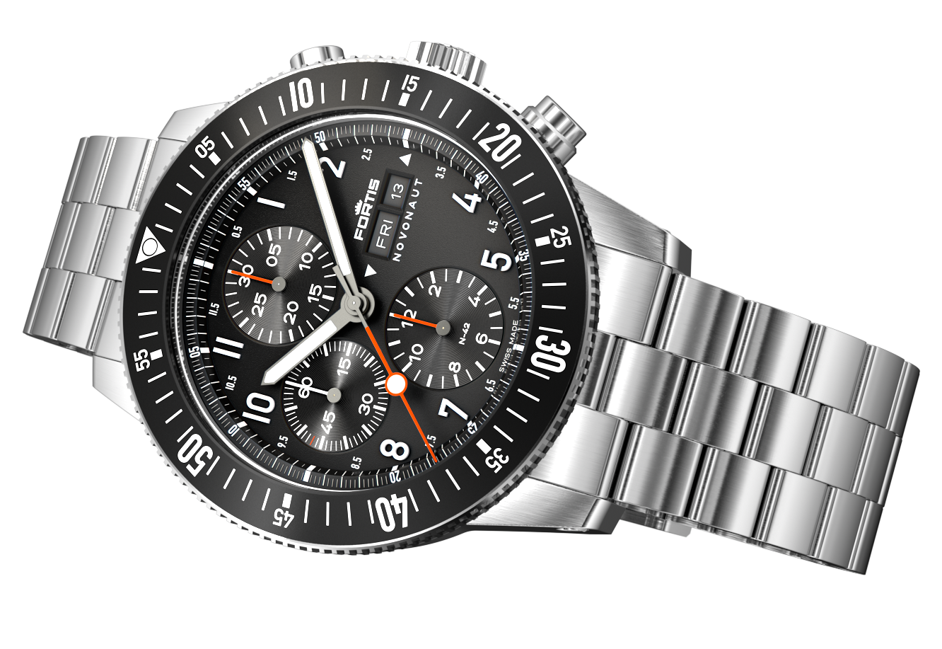 Fortis Novonaut N-42 Legacy Edition Bracelet Watch - Image 5