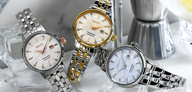 Just Landed: The Seiko Presage Cocktail Time Diamond Twist Collection |  News | Jura Watches