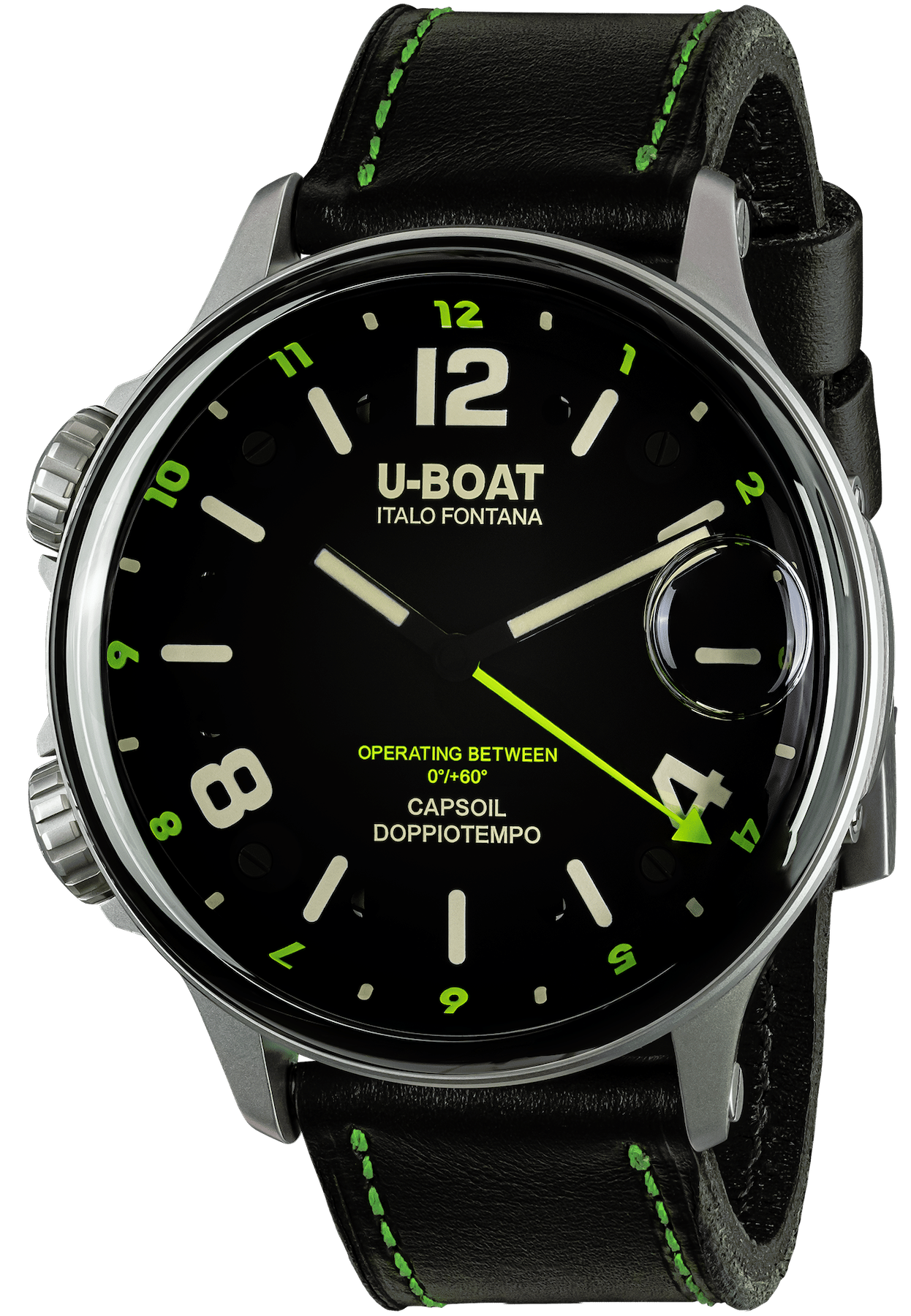 Photos - Wrist Watch U-Boat Watch Capsoil Doppiotempo 55 Green Rehaut SS UB-1080 