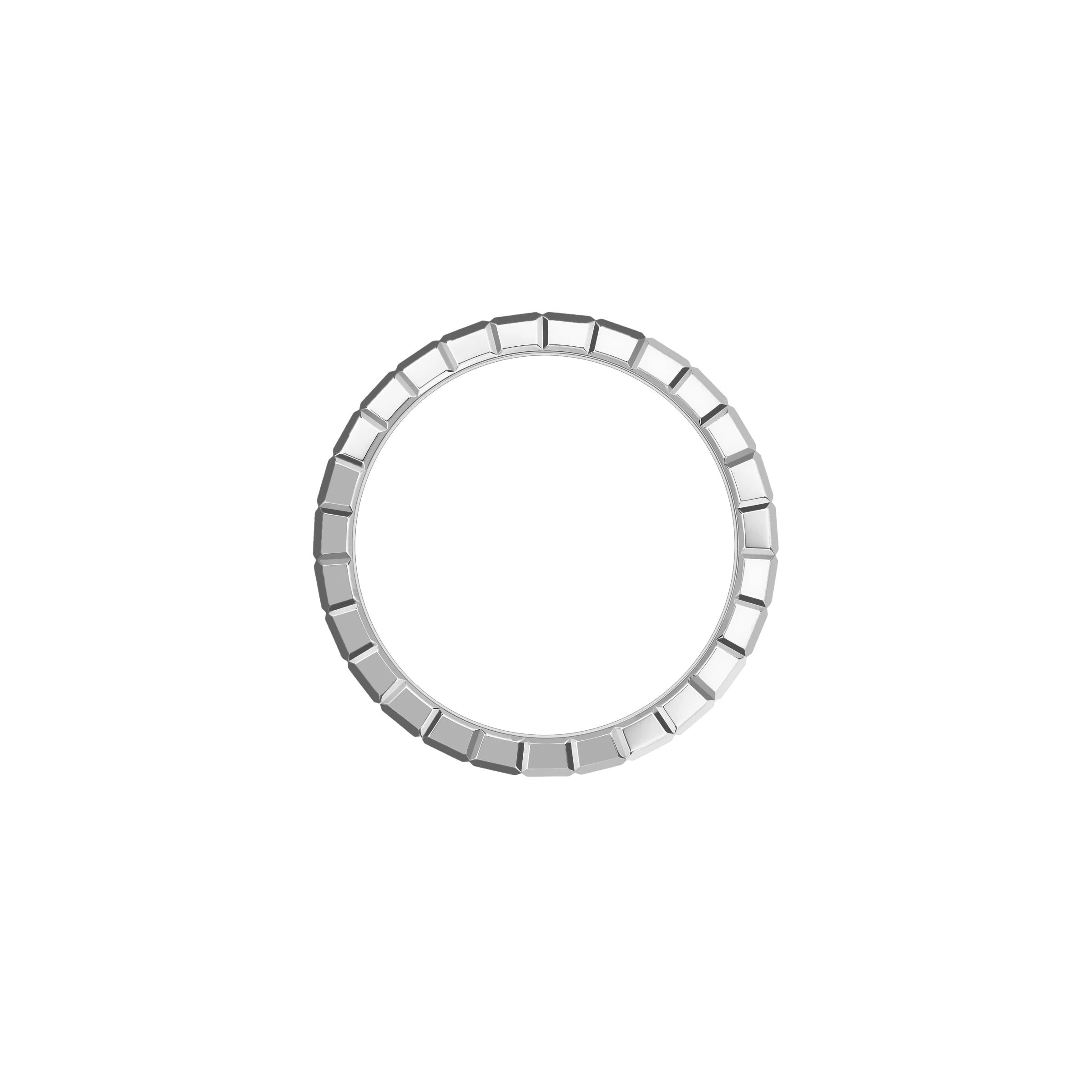 Chopard Ice Cube 18ct White Gold Diamond Double Medium Ring - Image 3
