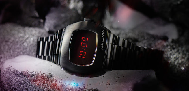 The Hamilton PSR Digital Quartz Watch With Red Display | News | Jura ...