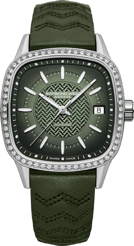 Raymond Weil Watch Freelancer 60 Lab Green Ladies