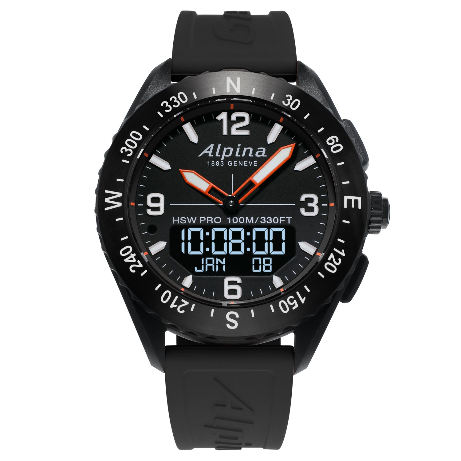 Photos - Wrist Watch Alpina Watch AlpinerX Smartwatch D - Black ALP-313 