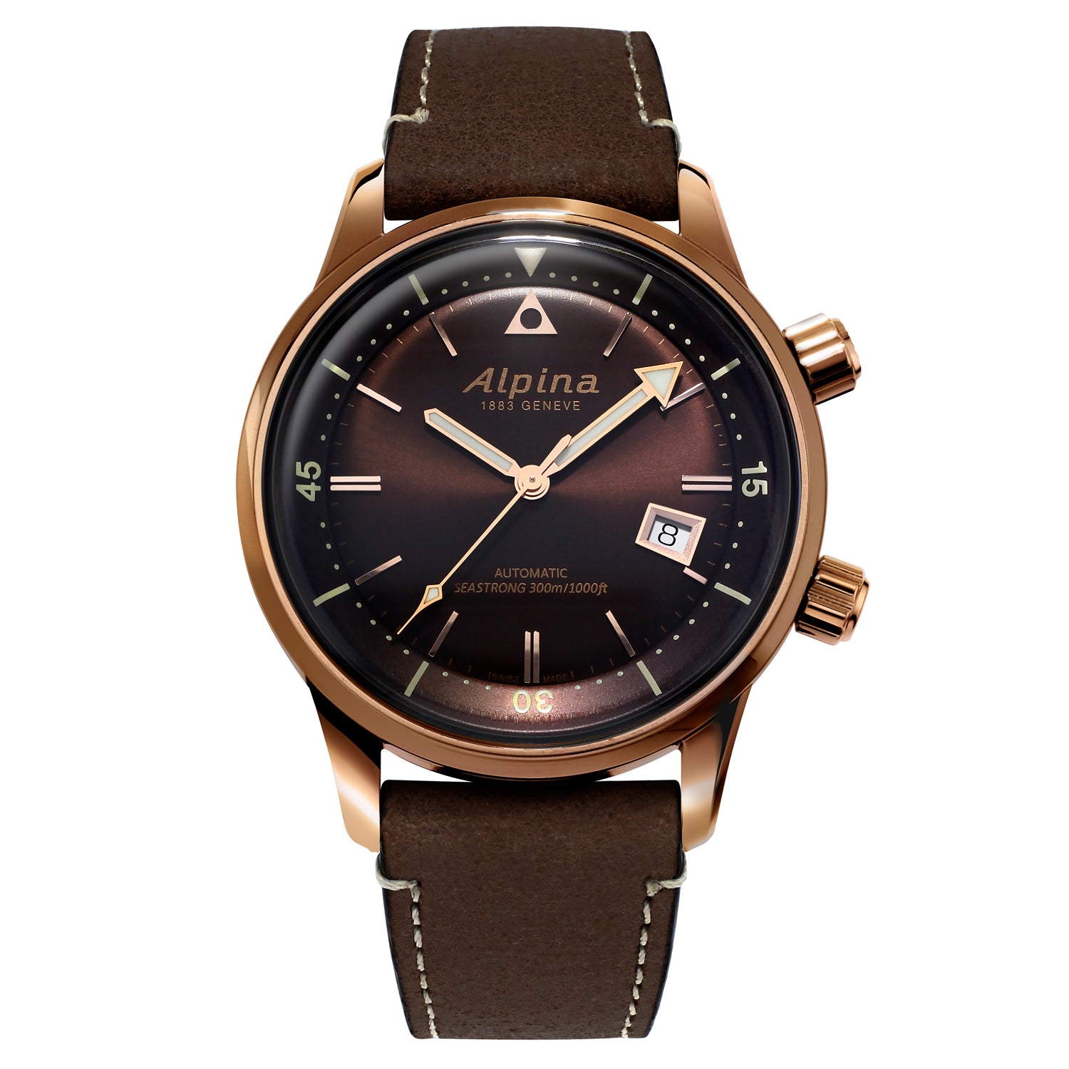 Photos - Wrist Watch Alpina Watch Seastrong Diver Heritage - Brown ALP-325 