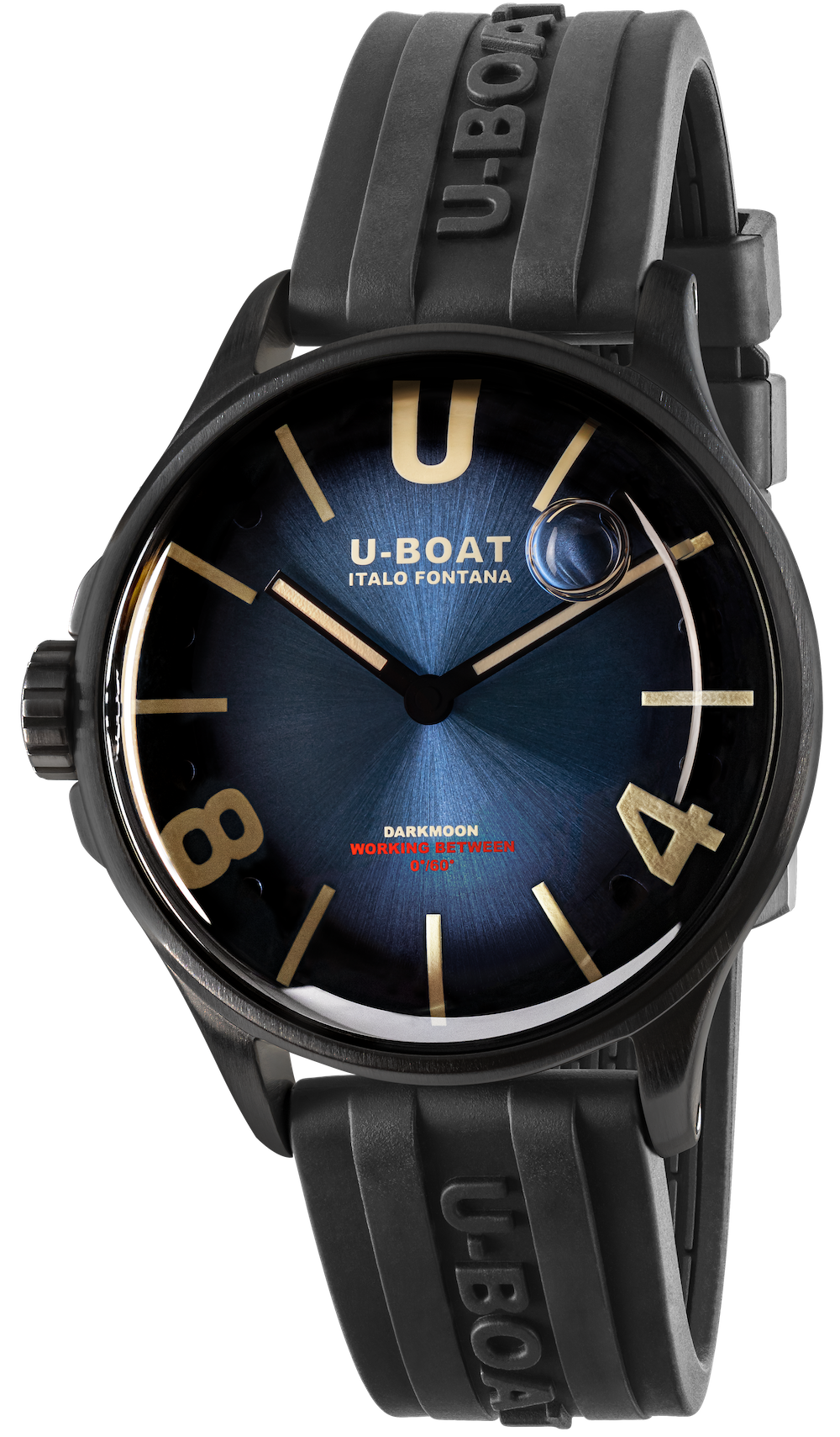 Photos - Wrist Watch U-Boat Watch Darkmoon 40mm Blue PVD Soleil UB-1048 