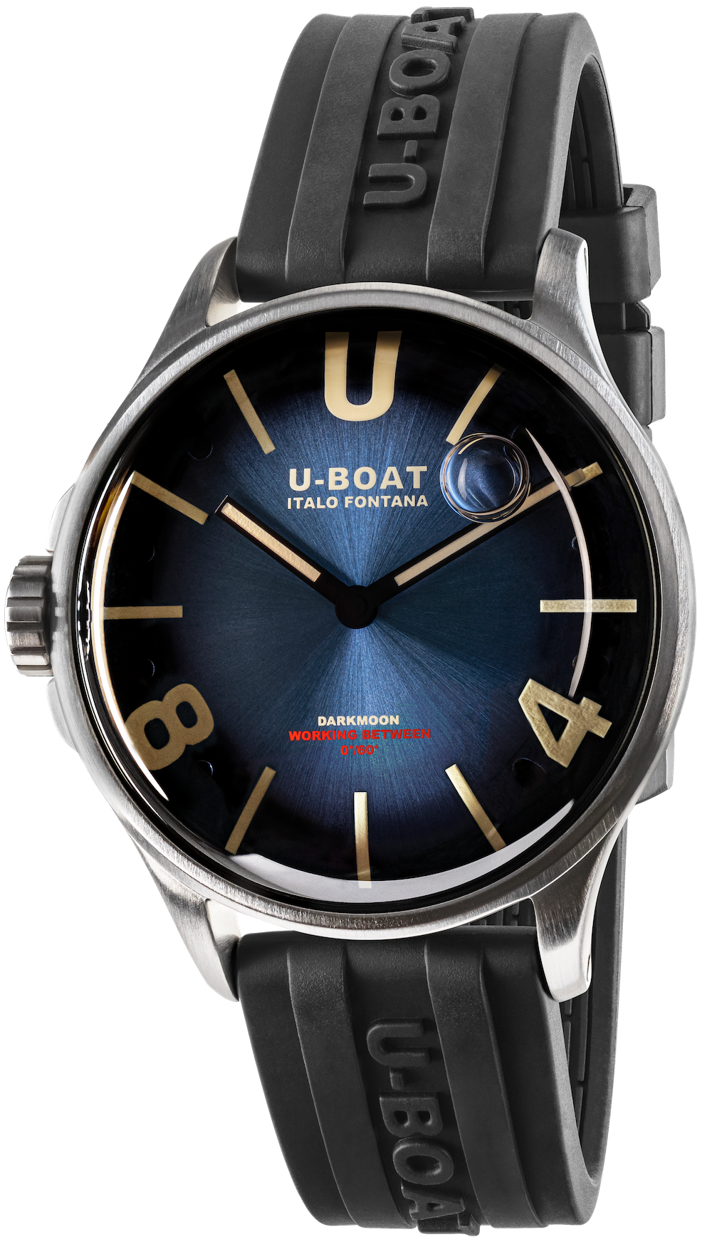 Photos - Wrist Watch U-Boat Watch Darkmoon 40mm Blue SS Soleil UB-1047 