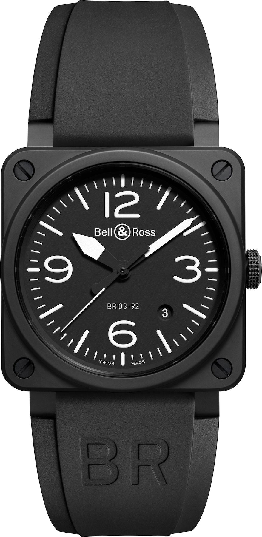 Photos - Wrist Watch Bell & Ross Watch BR 03 92 Black Matte BR-036 
