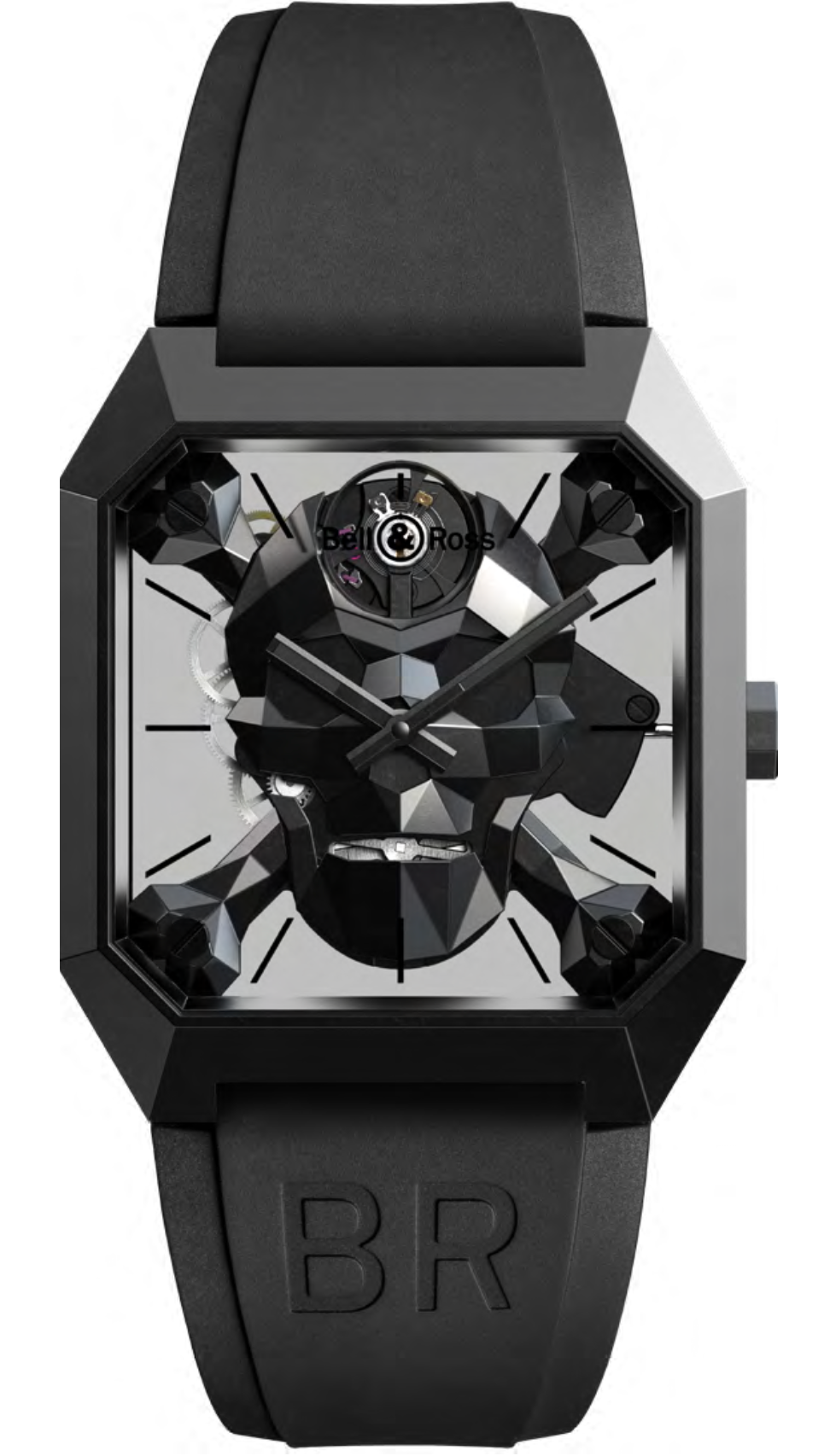 Bell & Ross Watch BR 01 Cyber Skull Limited Edition D BR01-CSK-CE/SRB ...