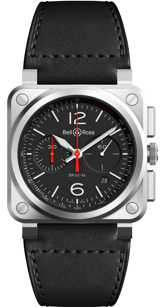 Photos - Wrist Watch Bell & Ross Watch BR 03 94 Black Steel BR-720 