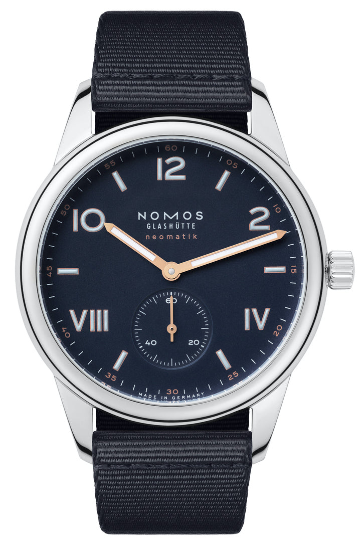 Nomos Glashutte Club Campus Neomatik 39 Midnight Blue Steel Back