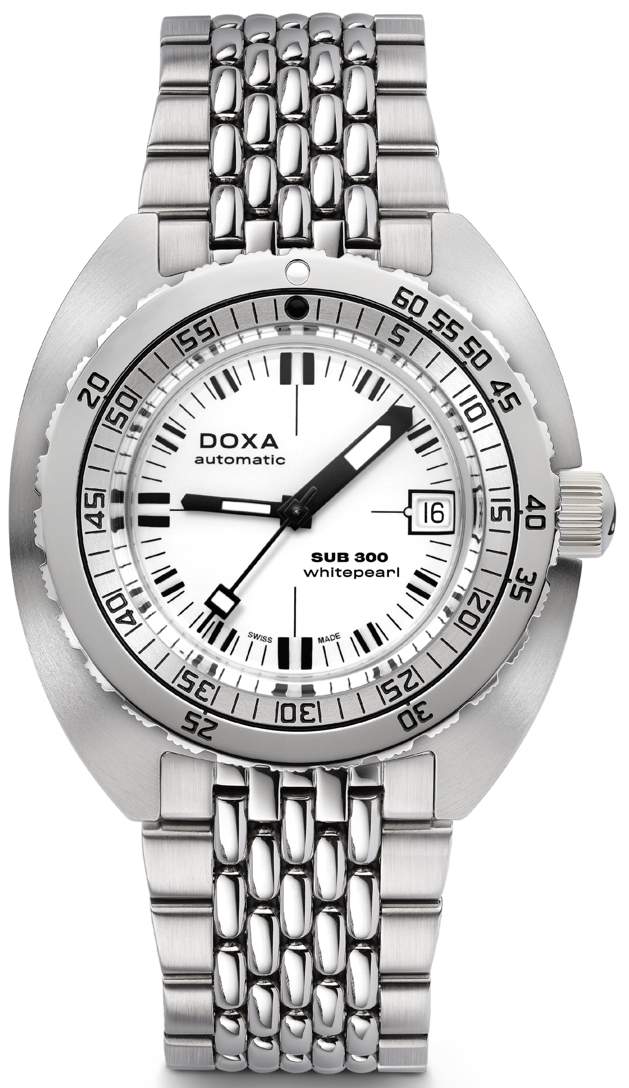 Photos - Wrist Watch DOXA Watch SUB 300 Whitepearl Bracelet DOX-145 