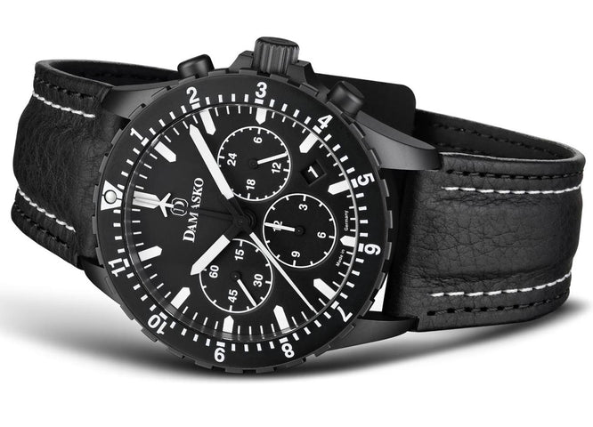 Damasko Watch DC 86 Black Leather Pin DC 86 Black Watch | Jura Watches