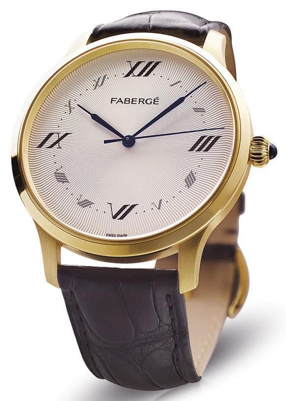 Faberge Alexei Yellow Gold and Twelve Numerals