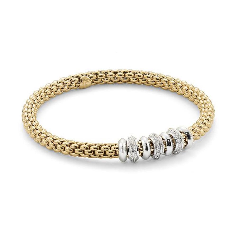 Fope SOLO Rose Gold Diamond Bracelet 010 CTW