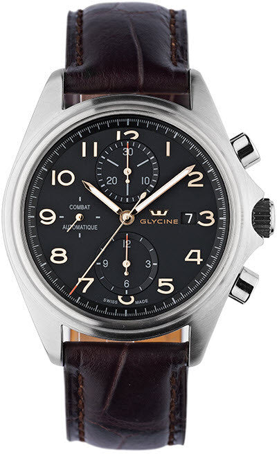 Glycine Watch Combat Chronograph 3924.19AT-LBK9 Watch | Jura Watches