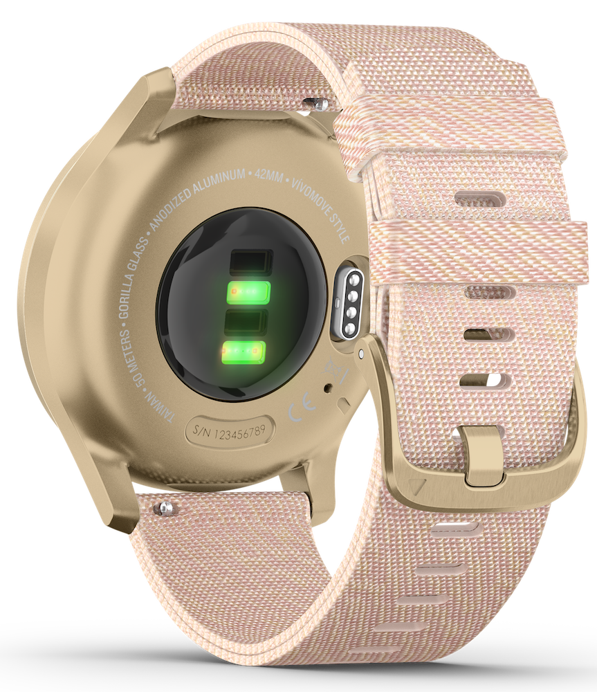 GARMIN vivomove Style White / Rose Gold 010-02240-70