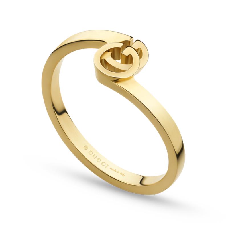 Gucci GG Running 18ct Yellow Gold Ring D - P