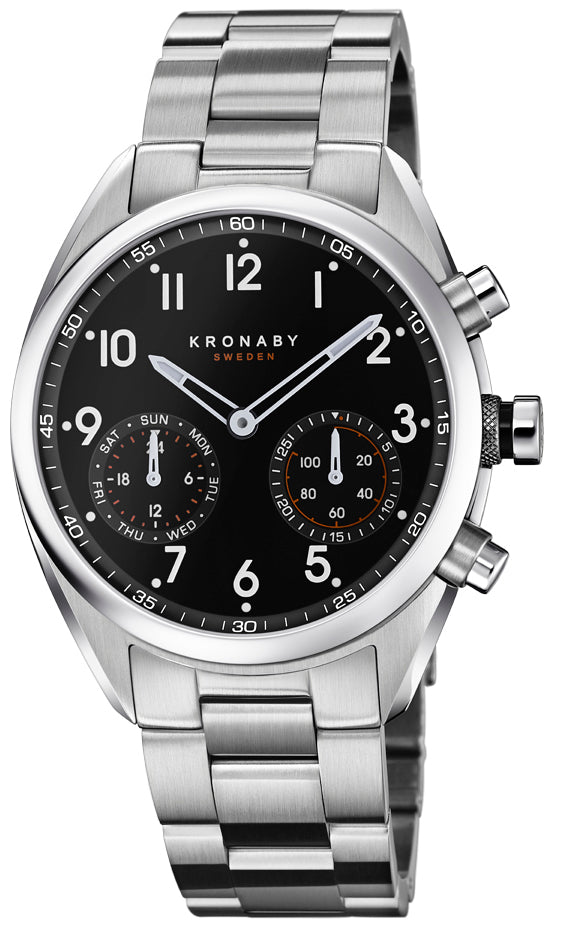 Photos - Wrist Watch Kronaby Watch Apex Smartwatch - Black KRB-034 